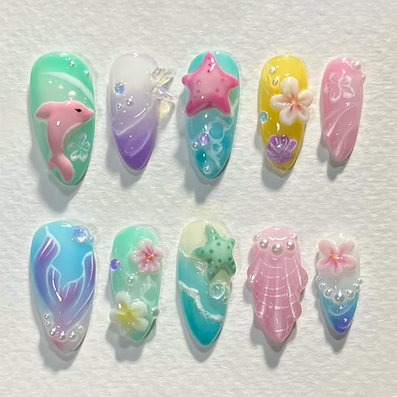 Decorating Tip Set - 30 pezzi Summer Press on Nails