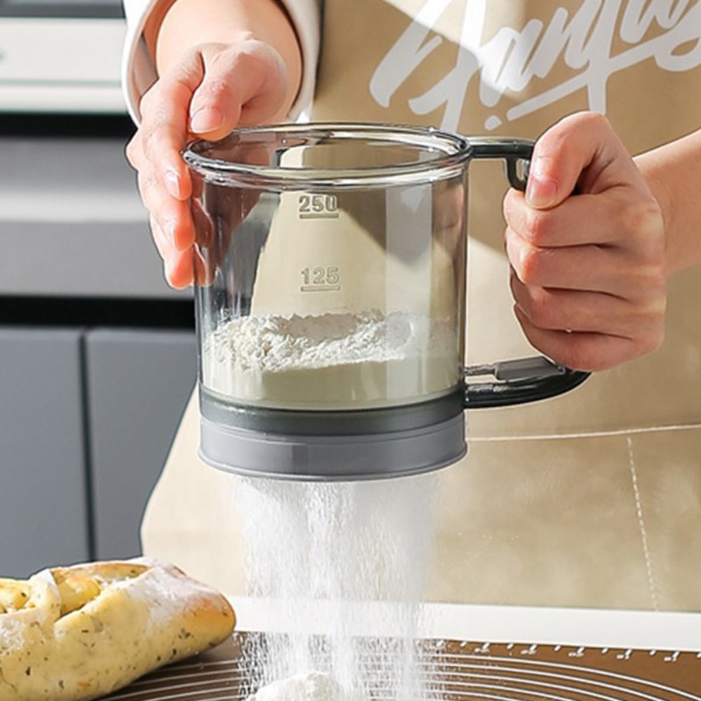 Baking Powder Kitchen - Setaccio per farina a doppio strato