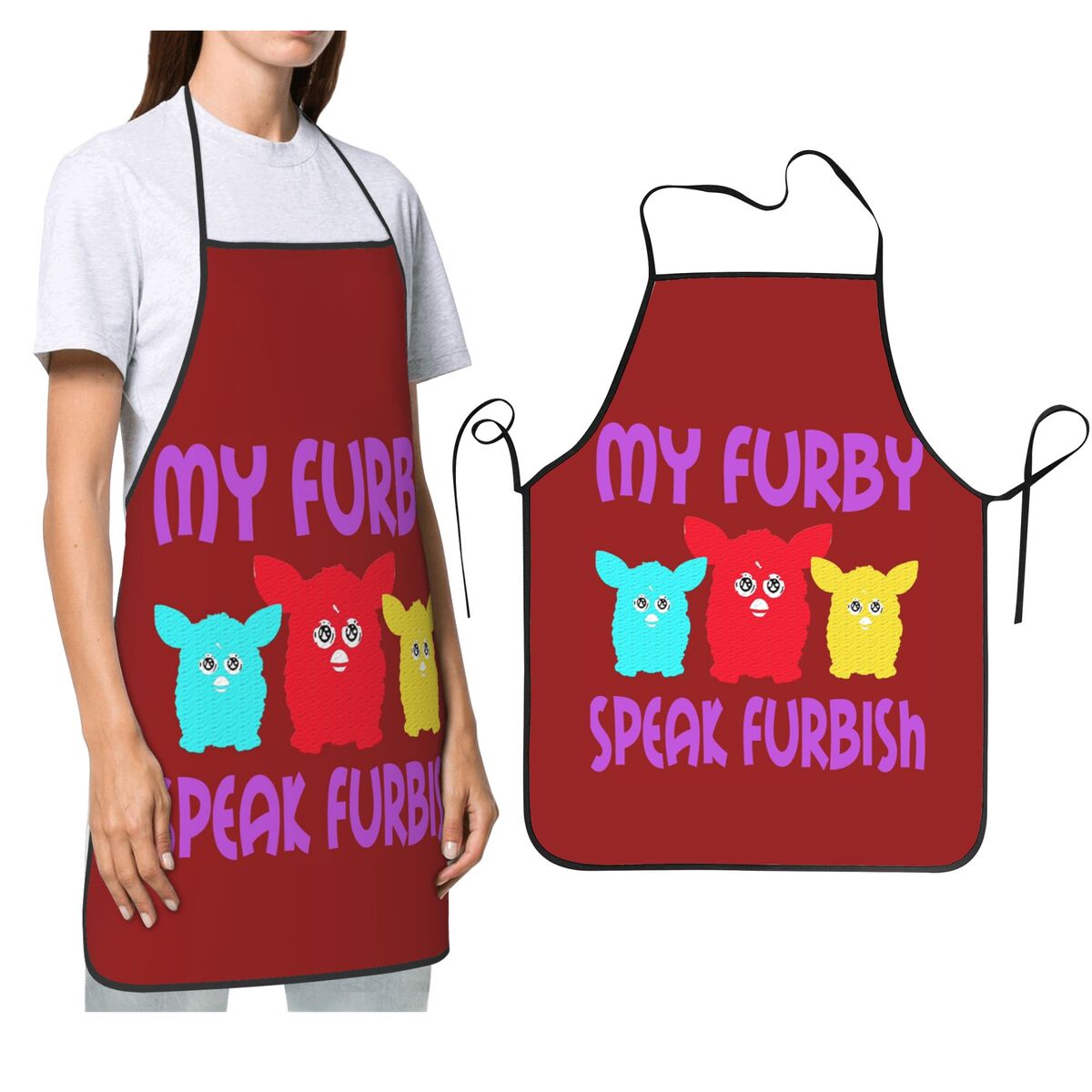 Kitchen Robot Baking - Nightmare Furby Cartoon Robot Giocattoli Grembiule