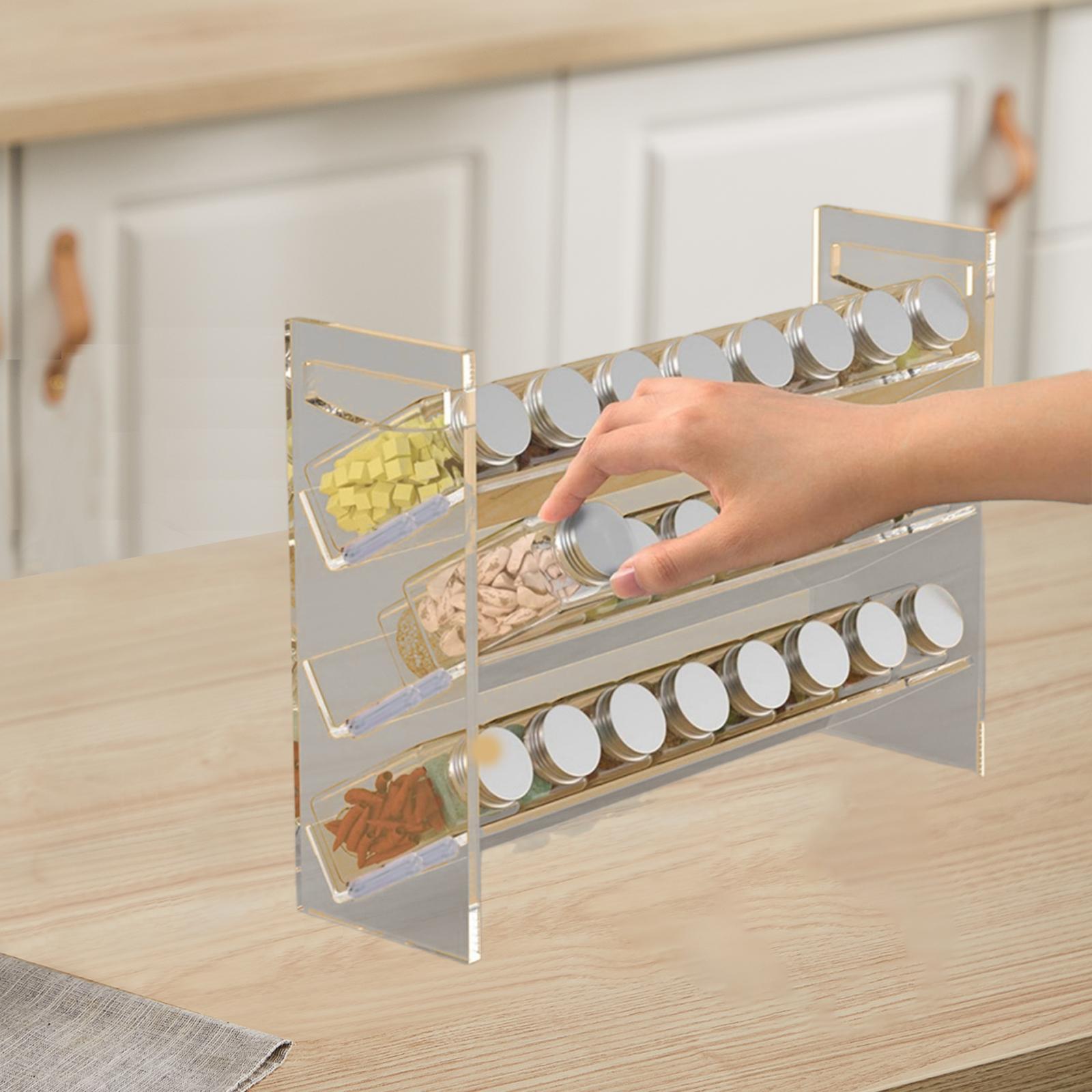 Kitchen Baking Pantry - Scaffale per spezie in acrilico, supporto