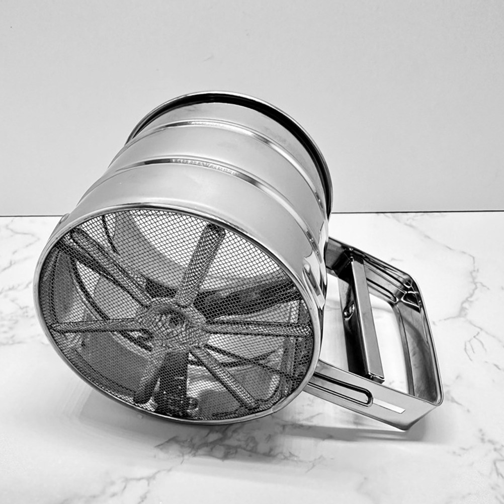 Baking Powder Kitchen - Setaccio per Farina in Acciaio Inox