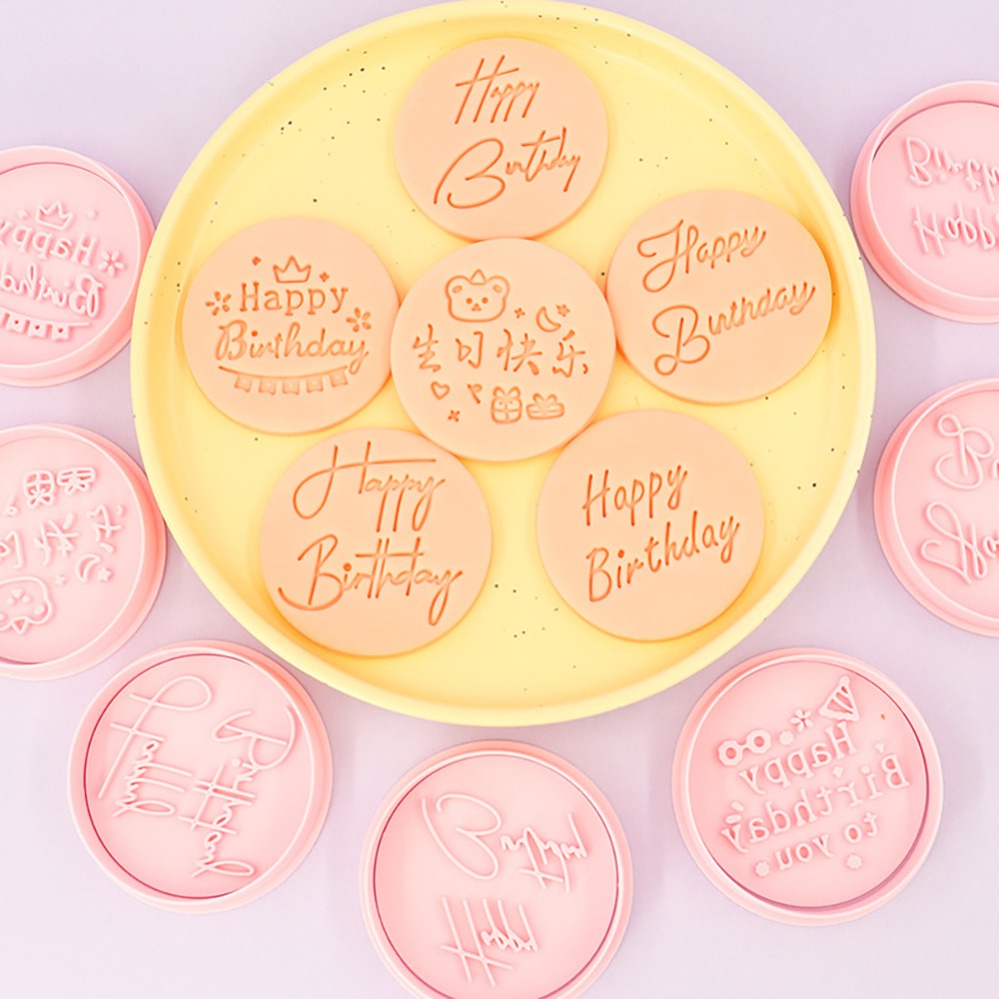 Kitchen Baking Utensil - Stampini per Biscotti 'Buon Compleanno', Stampi