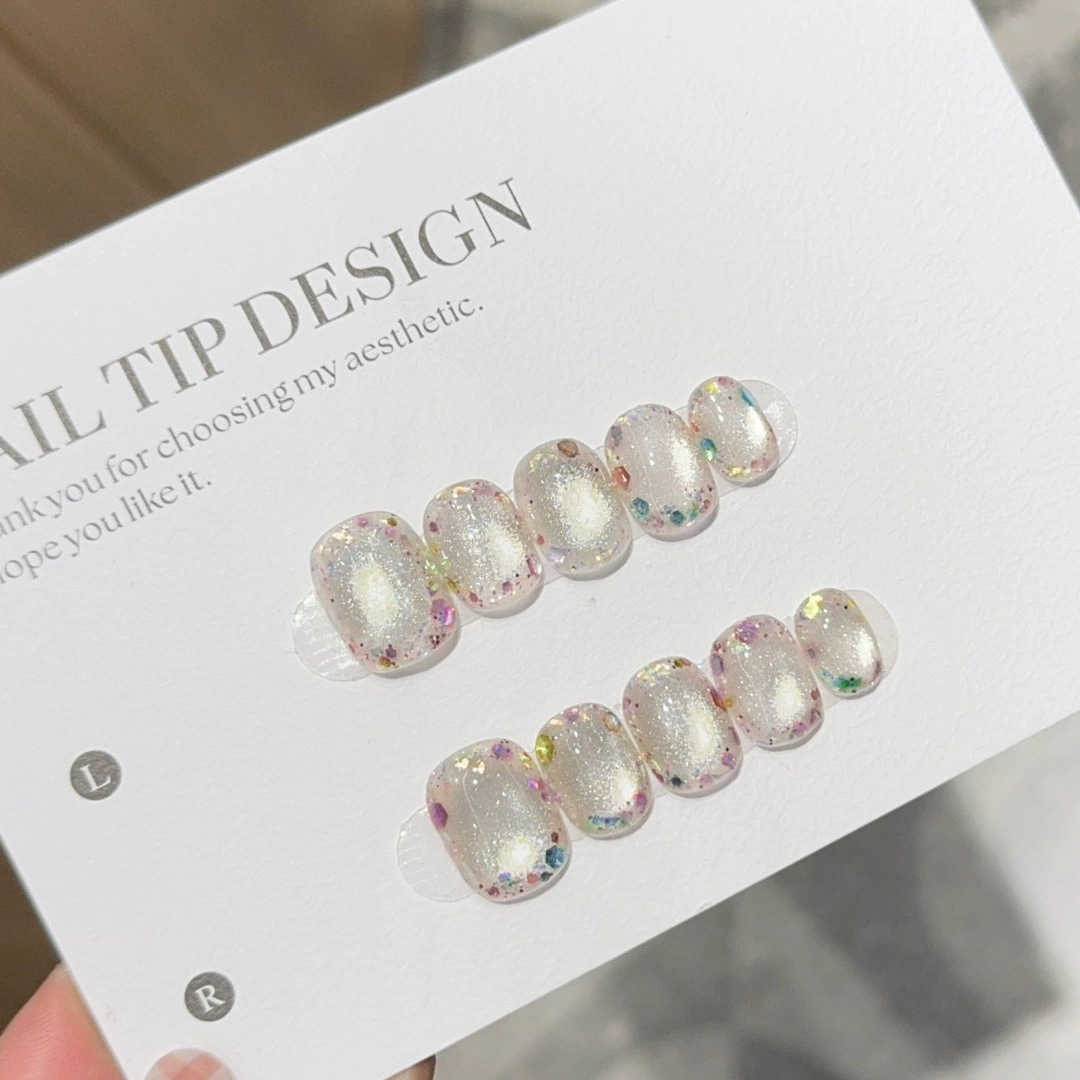Decorating Tip Set - 10 pezzi di unghie finte corte