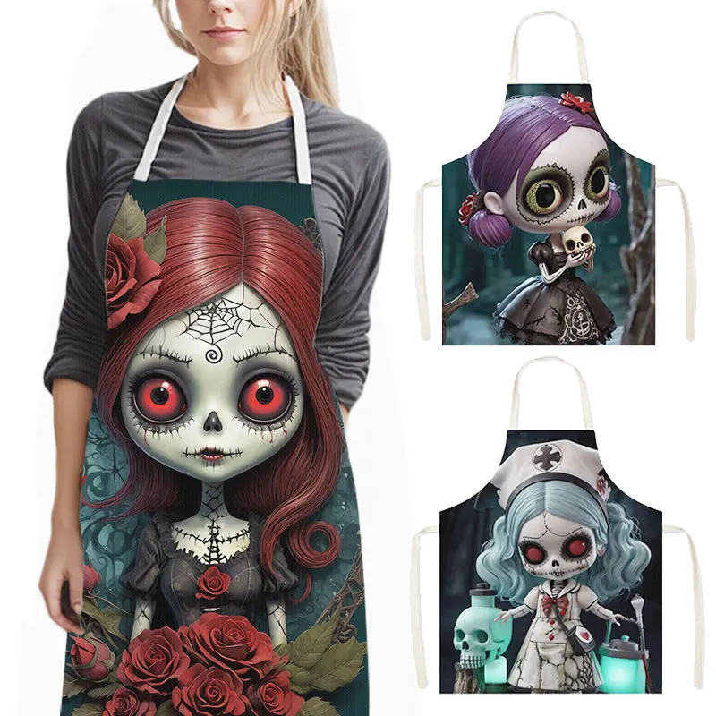Kitchen Nightmares Baking - Horror Nightmare Zombie Girl Print grembiuli