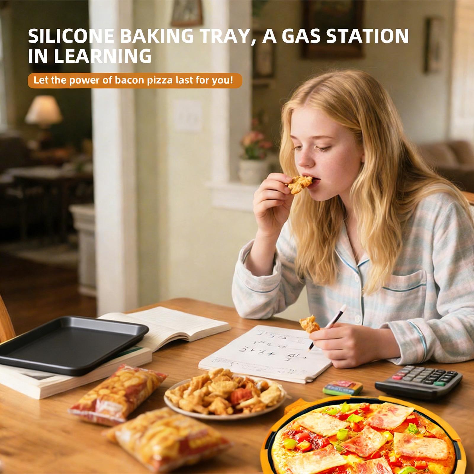Kitchen Oven Baking Pans - Piastra per Pizza a Riscaldamento Rapido