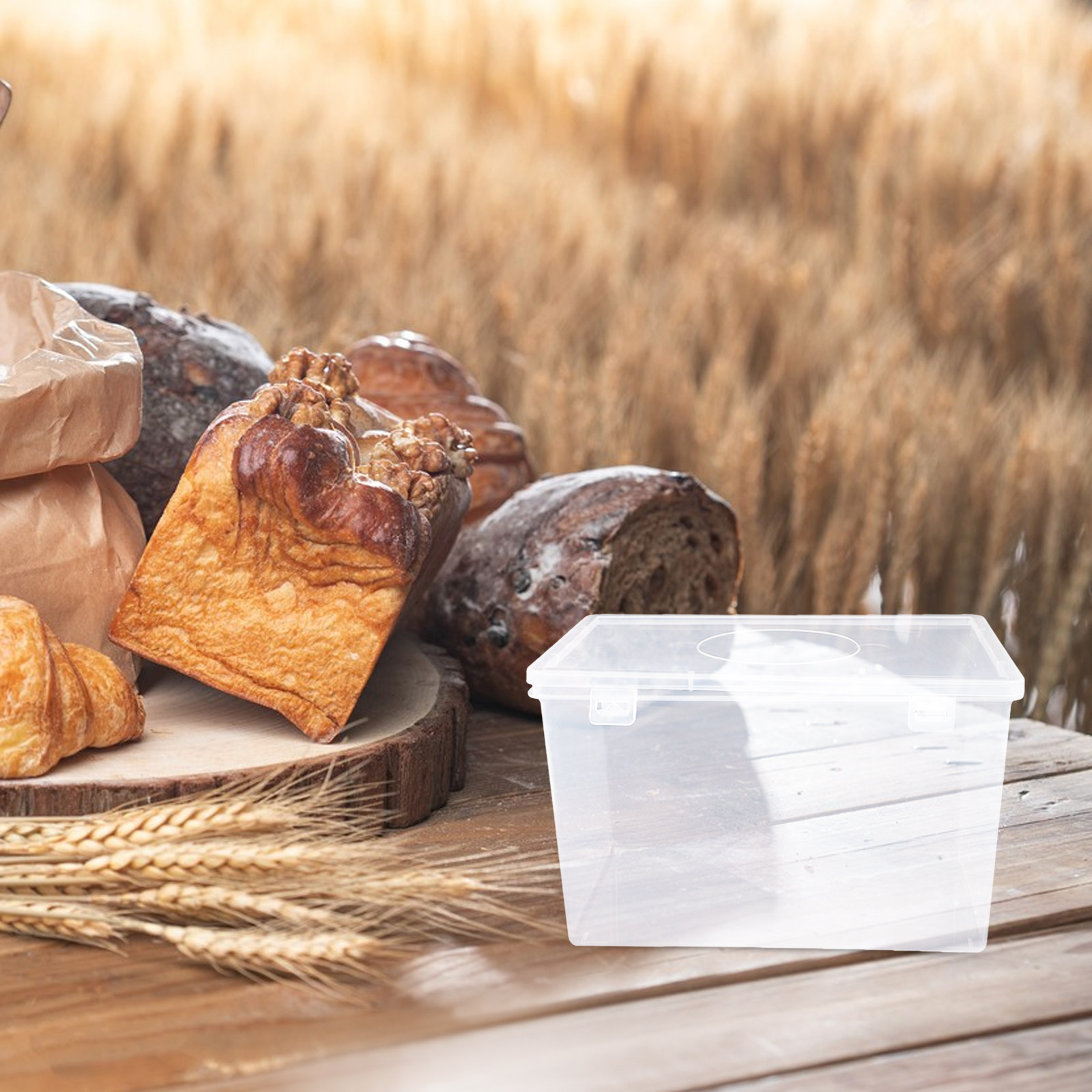 Kitchen Baking Pantry - Contenitore per Pane Trasparente e Ermetico