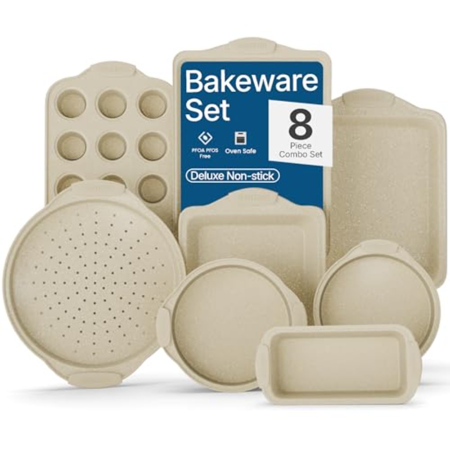 Kitchen Oven Baking Pans - Set di 8 Pezzi per Cottura