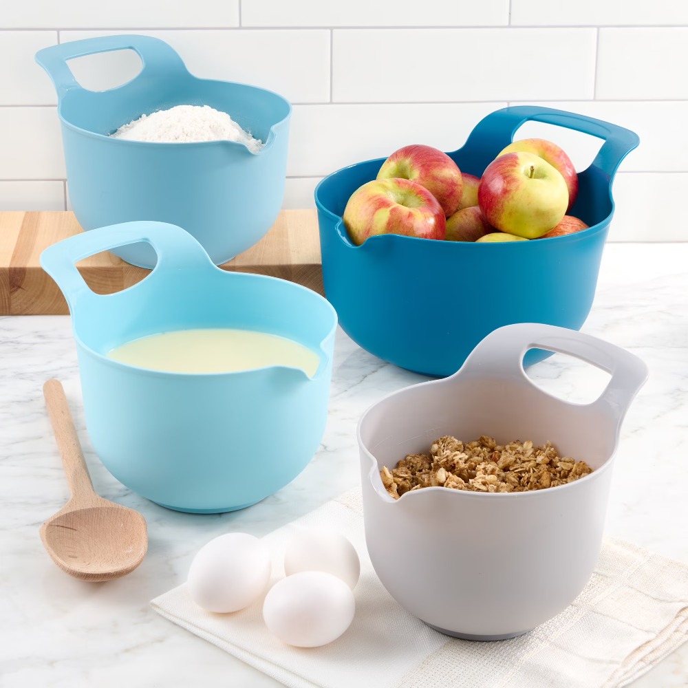 Kitchen Baking Utensil - Set di 4 Ciotole in Plastica