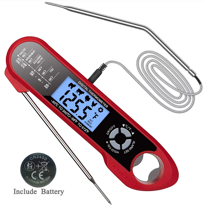 Kitchen Baking Utensil - Termometro per carne a doppia sonda,