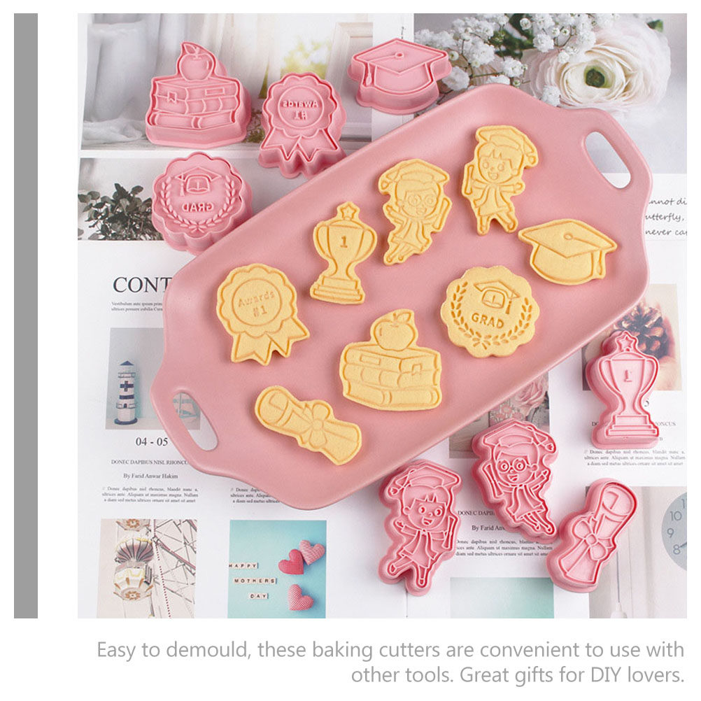 Cookie Cutter Set - Set di 8 Tagliabiscotti per Laurea,