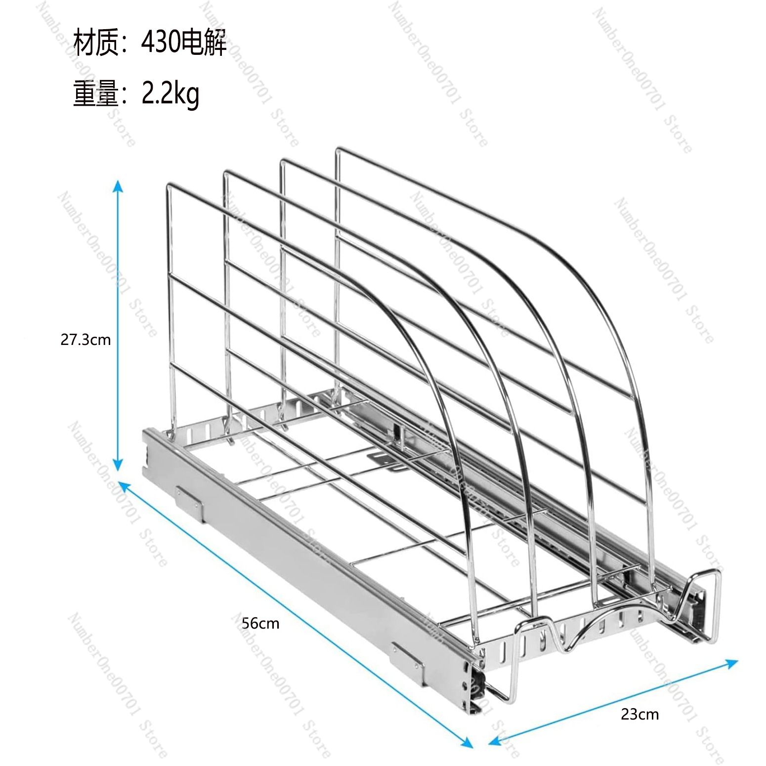 Organizzatore Estraibile per A - Kitchen Cabinet Baking Sheet Organizer recensione e prezzo