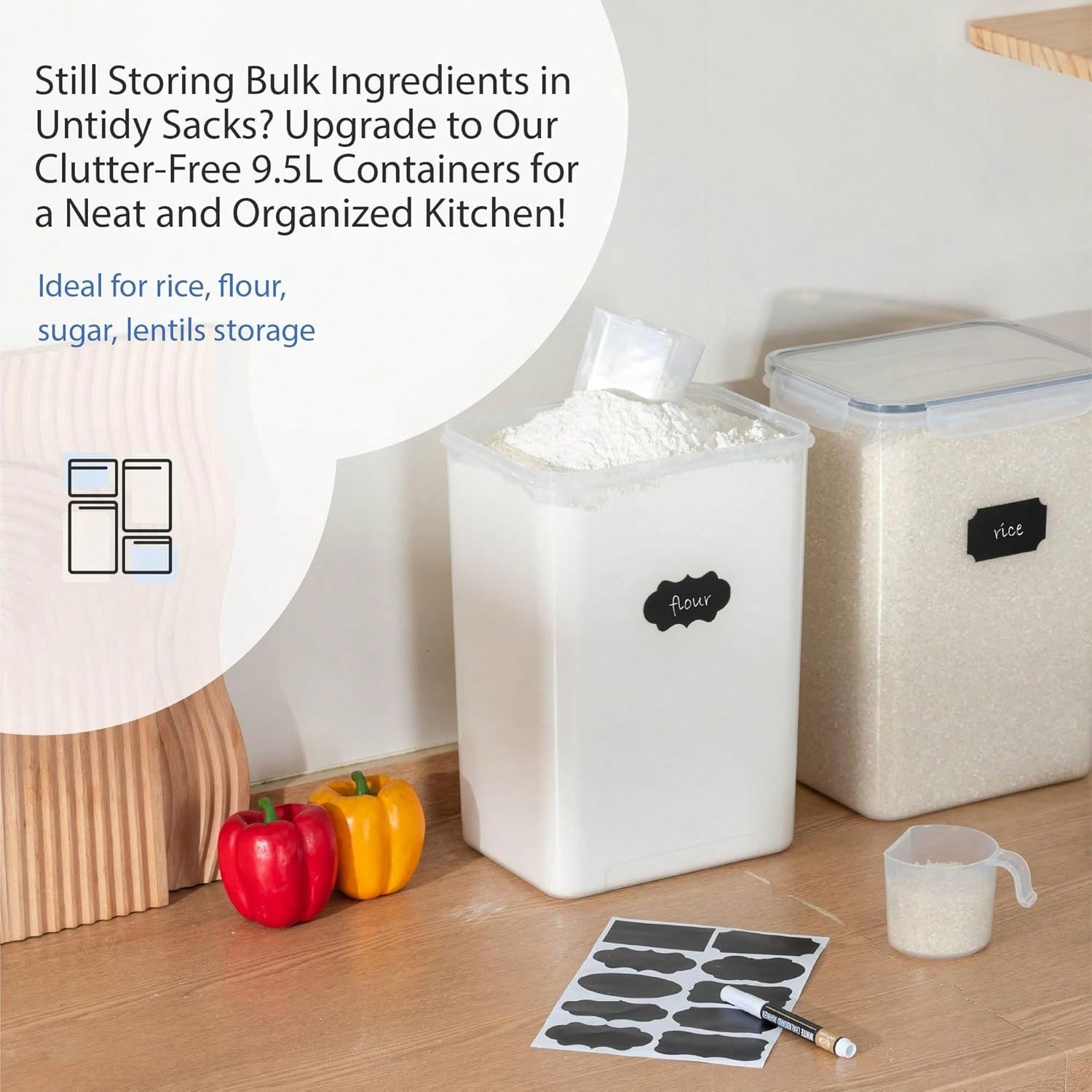 Contenitori ermetici extra gra - Kitchen Baking Pantry recensione e prezzo