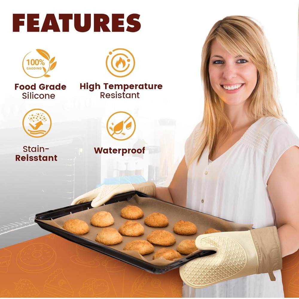 Guanti da forno in silicone re - Kitchen Oven Baking Pans recensione e prezzo