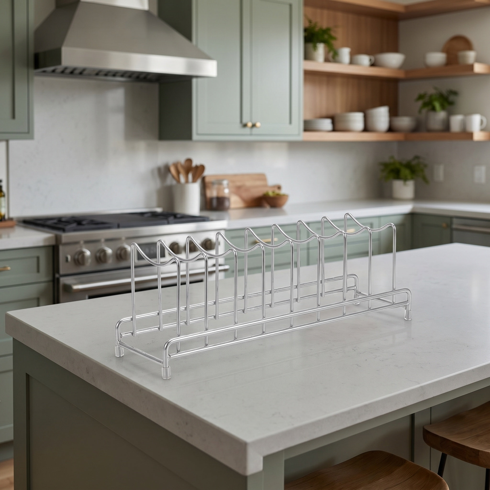 Organizzatore per coperchi pen - Kitchen Cabinet Baking Sheet Organizer recensione e prezzo