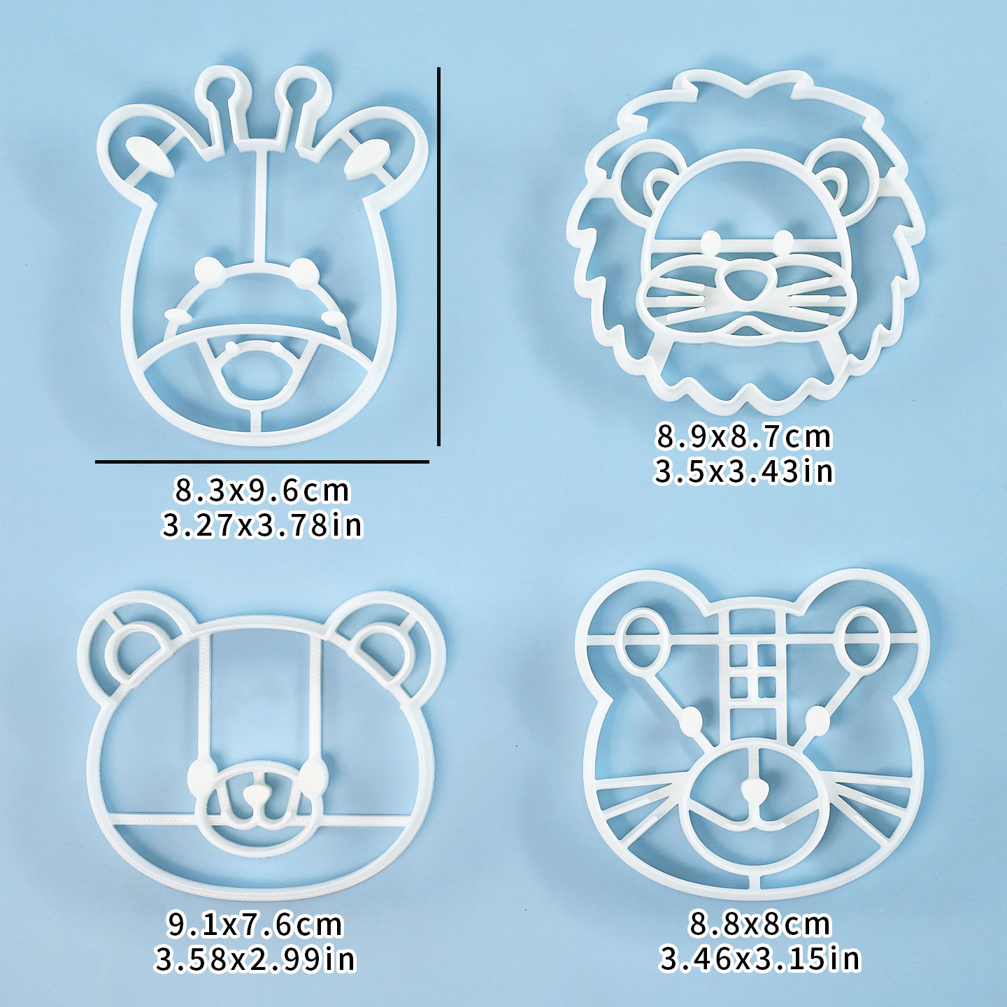 Set di 4 Tagliabiscotti a Form - Kitchen Baking Utensil recensione e prezzo