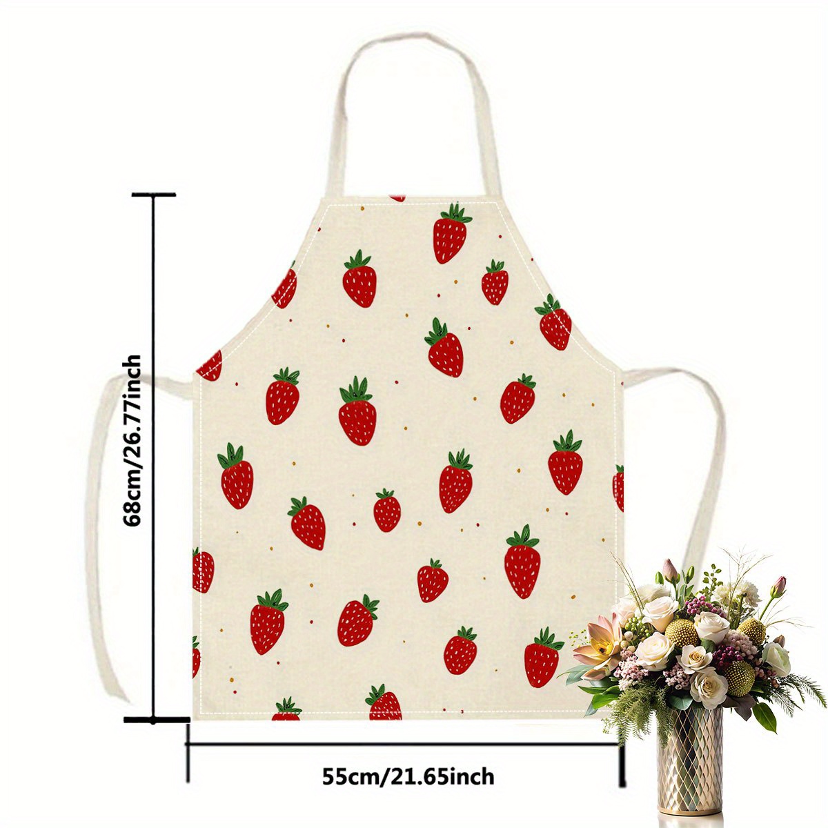 Grembiule con Motivo Fragola,  - Baking Kitchen For Kids recensione e prezzo