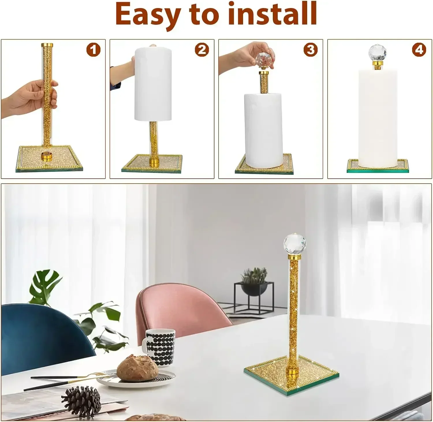 Porta asciugamani di carta di  - Kitchen Baking Paper Holder recensione e prezzo