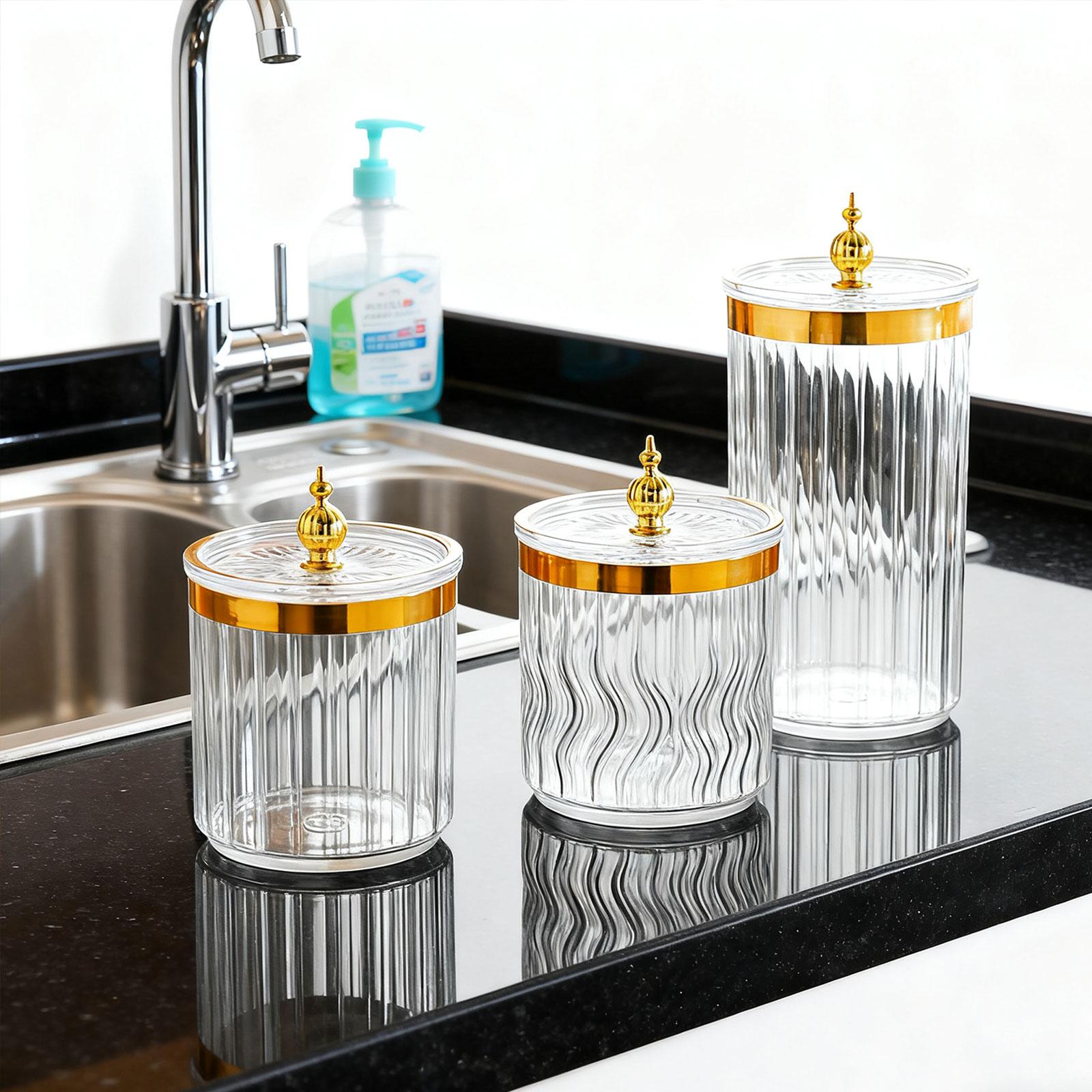 Set di 3 Barattoli Trasparenti - Kitchen Baking Pantry recensione e prezzo