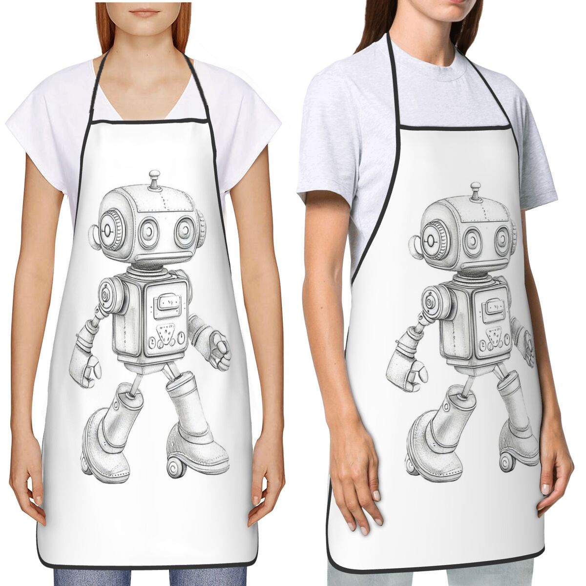 Grembiule da Cucina Retrò con  - Kitchen Robot Baking recensione e prezzo