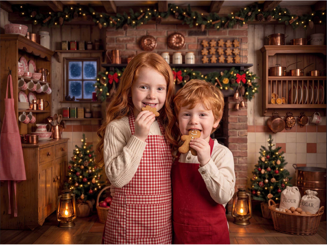 Sfondo natalizio per cucina, p - Baking Kitchen For Kids recensione e prezzo