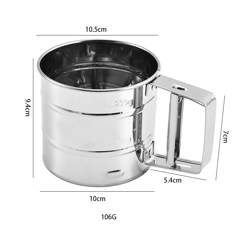 Setaccio per farina in acciaio - Baking Powder Kitchen recensione e prezzo